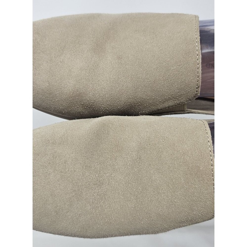 Lucky Brand Beige/Tan Suede Loafer Flats Slip On Shoes Womens Size 9 - Picture 2 of 11